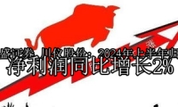 川仪股份：2024年上半年归母净利润同比增长2%